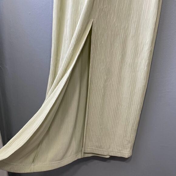 Vintage Joseph Ribkoff Size 12 Ivory Stretch Maxi Dress Jacket Set Artsy Chic - Picture 9 of 9